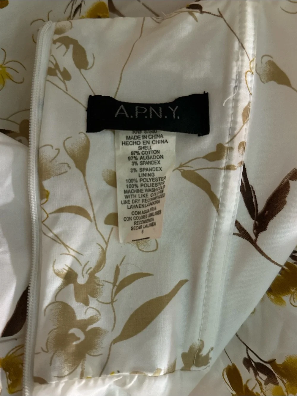 Vintage A.P.N.Y. strapless floral a-line dress - Picture 7 of 7
